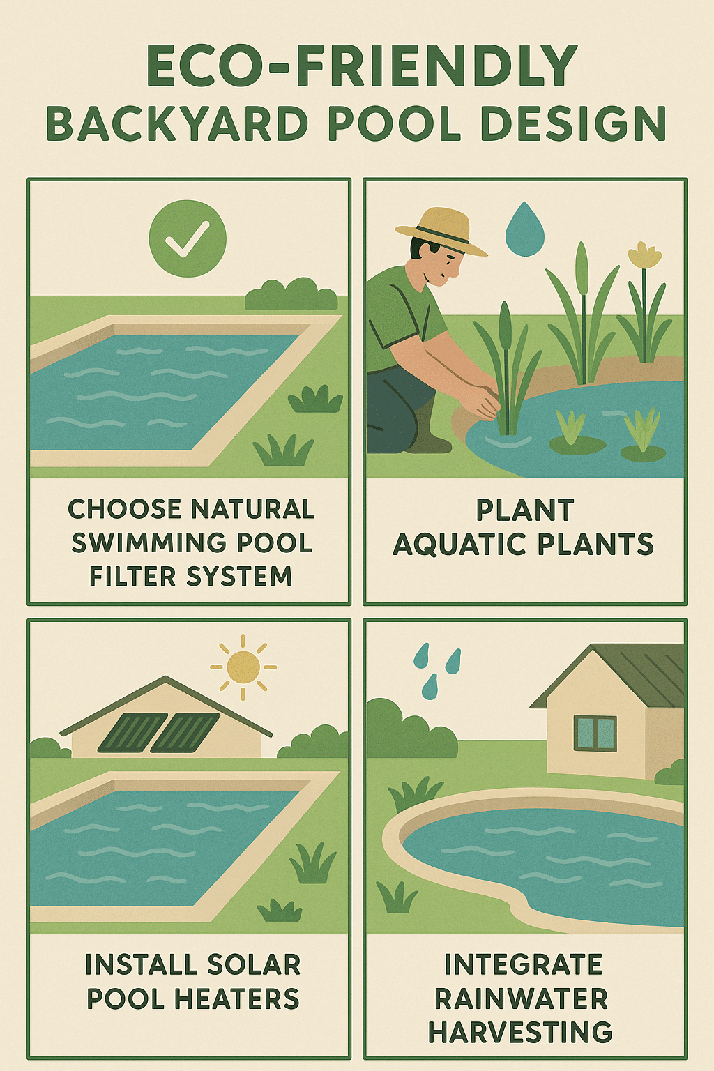 Eco friendly backyard pool design ideas illustrated step by step guide with natural features and sus