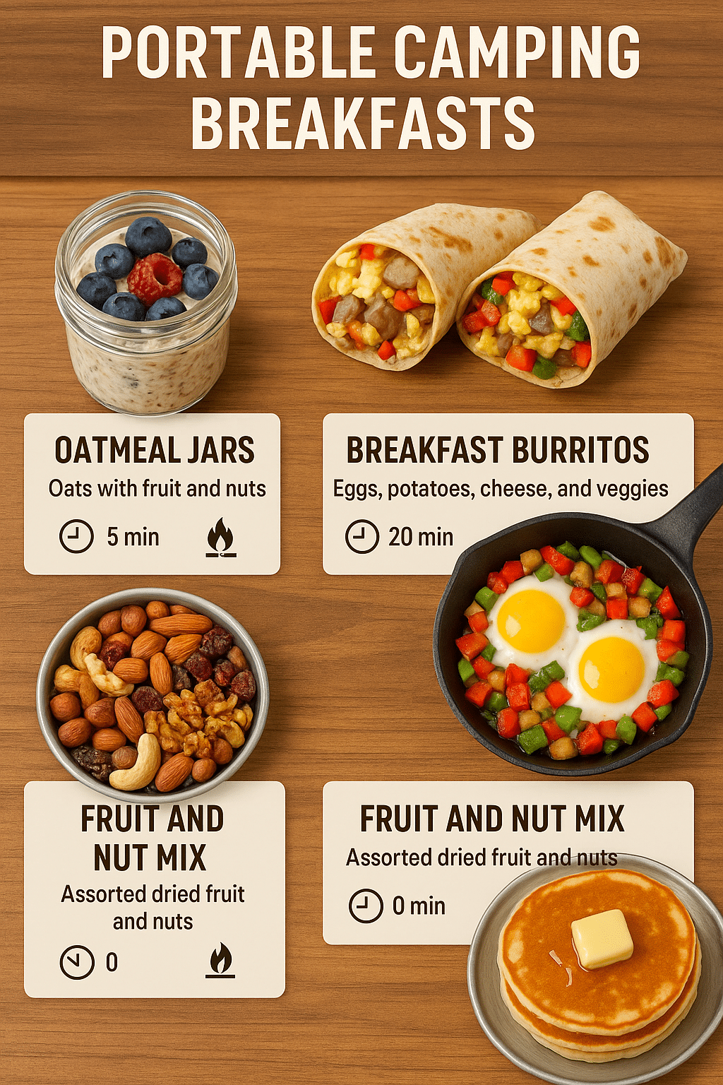Portable camping meal ideas for easy and creative outdoor breakfasts