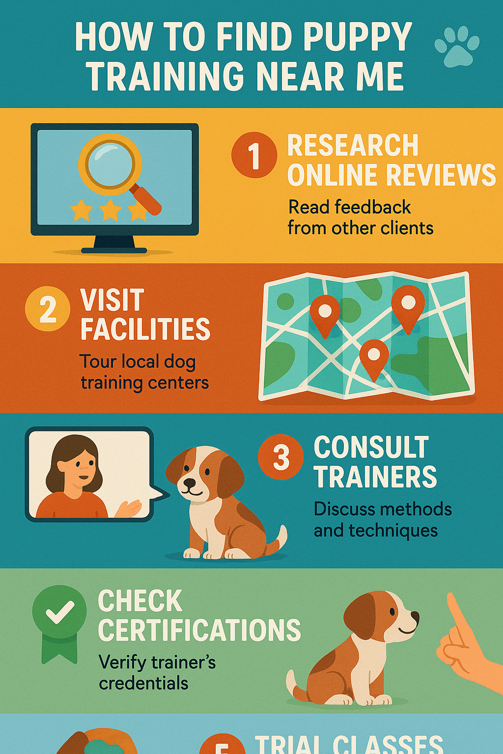Puppy training near me step by step local map with training centers and tips for pet owners