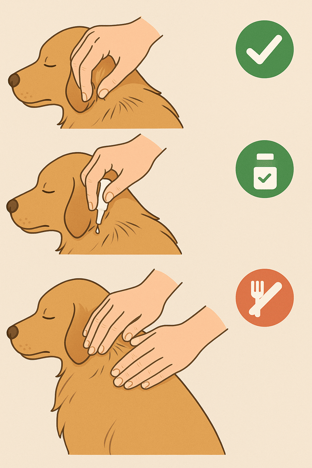 Step by step guide demonstrating how to apply best flea medicine for dogs safely and effectively