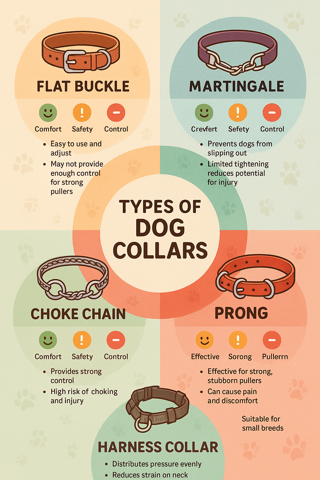 comparison of best dog collars types with comfort safety and control features for pet owners