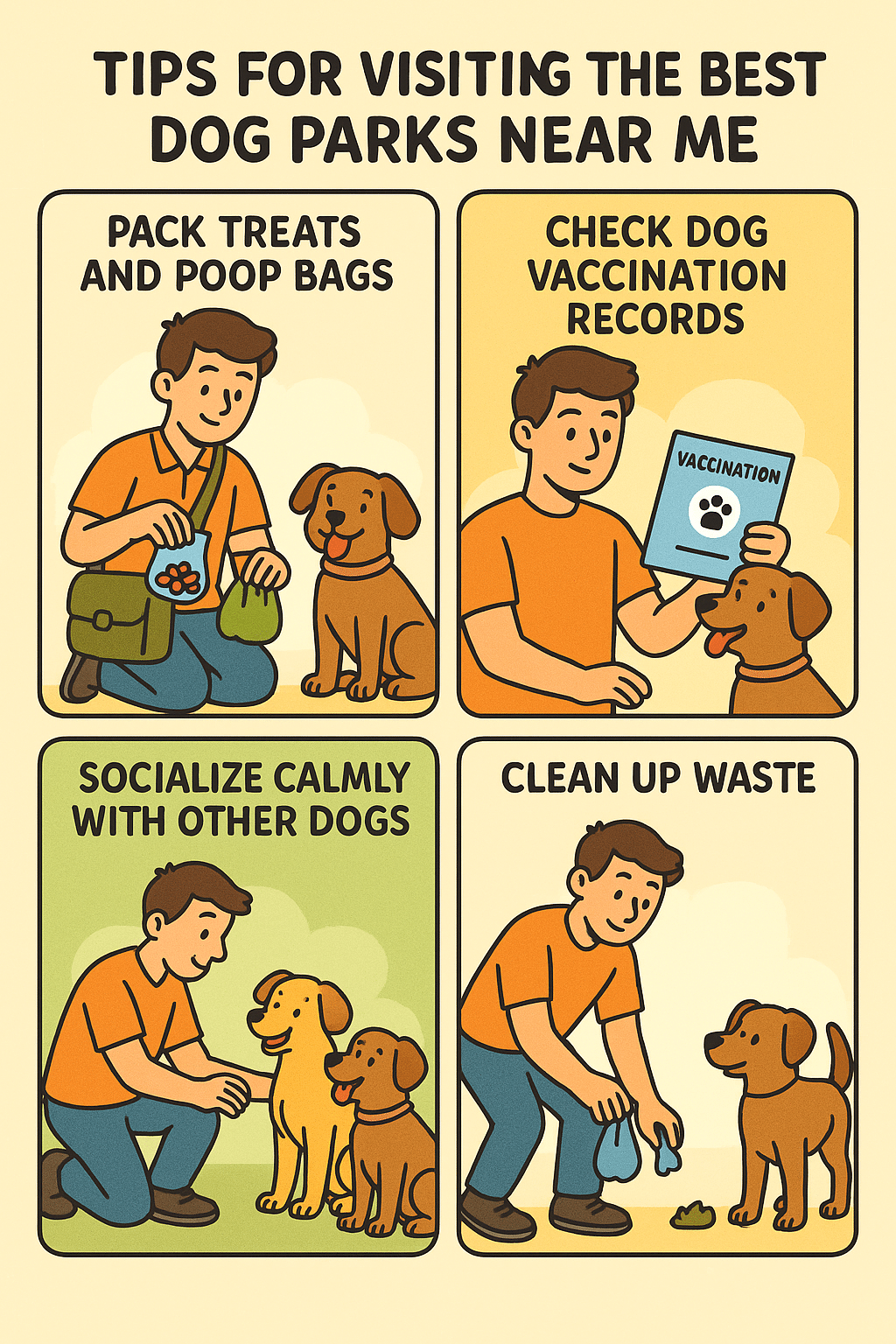 step by step illustrated guide for visiting best dog parks near me safely