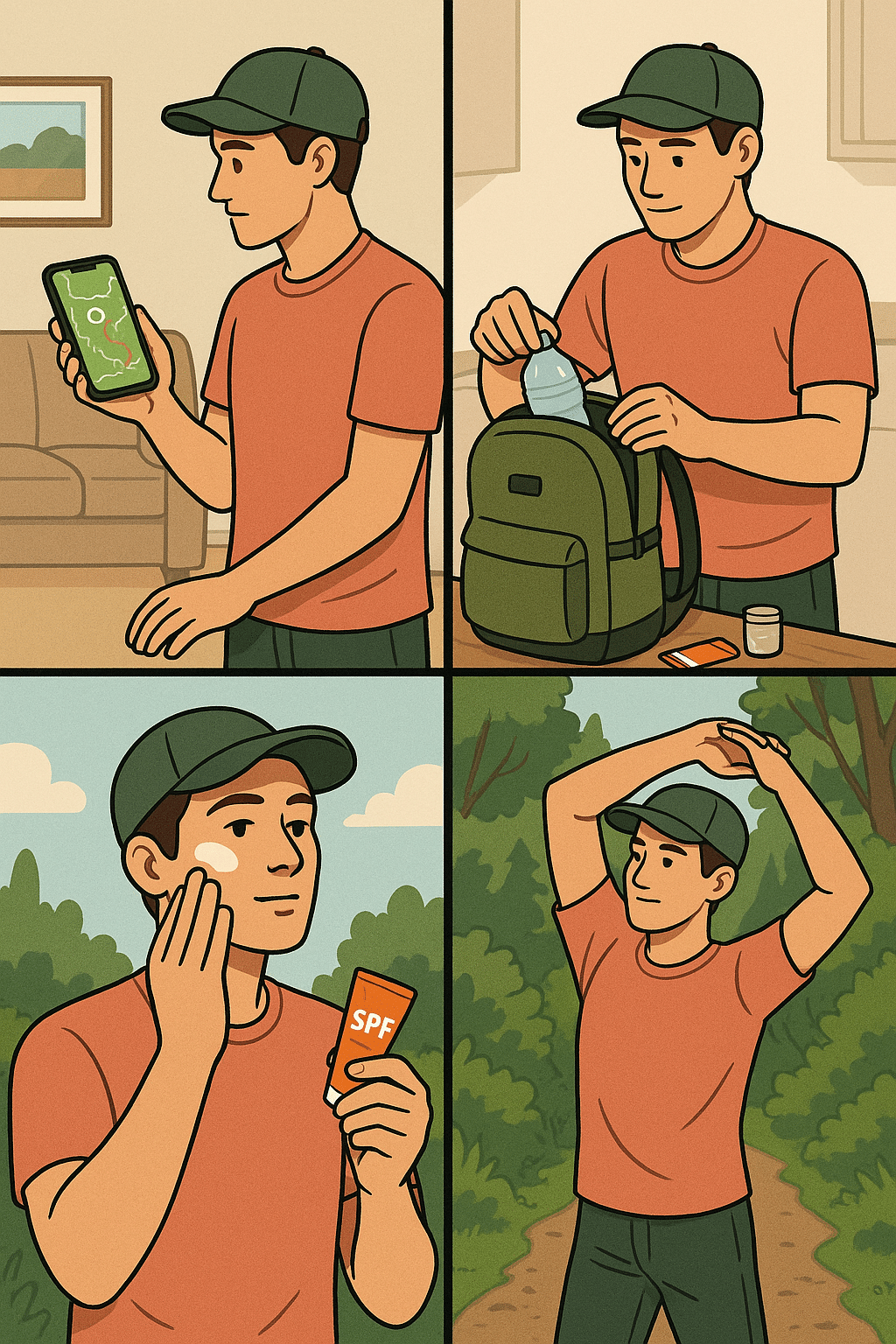 step by step preparation guide for hiking trails near me with gear packing and route planning