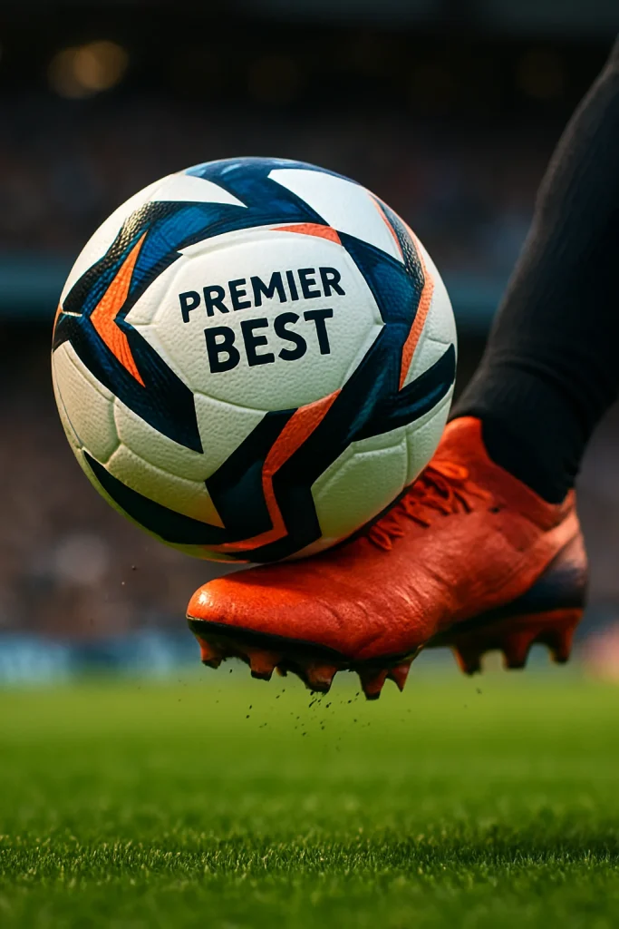 best soccer balls closeup action shot on green soccer pitch for soccer ball lovers