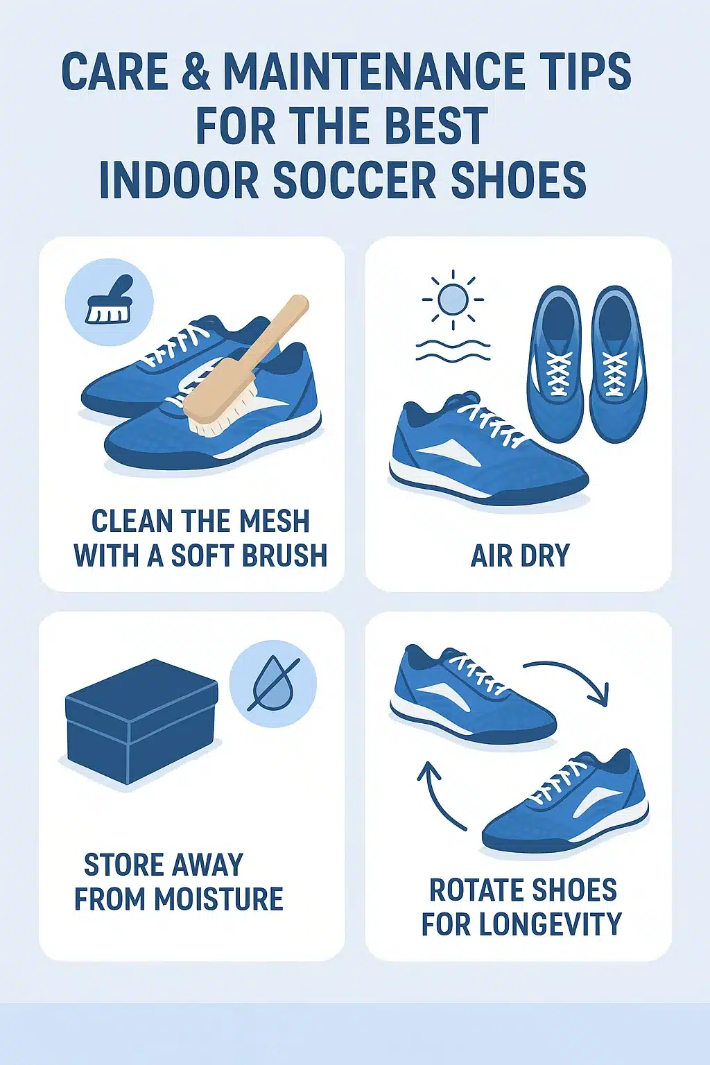 care and maintenance guide for best indoor soccer shoes for soccer ball lovers