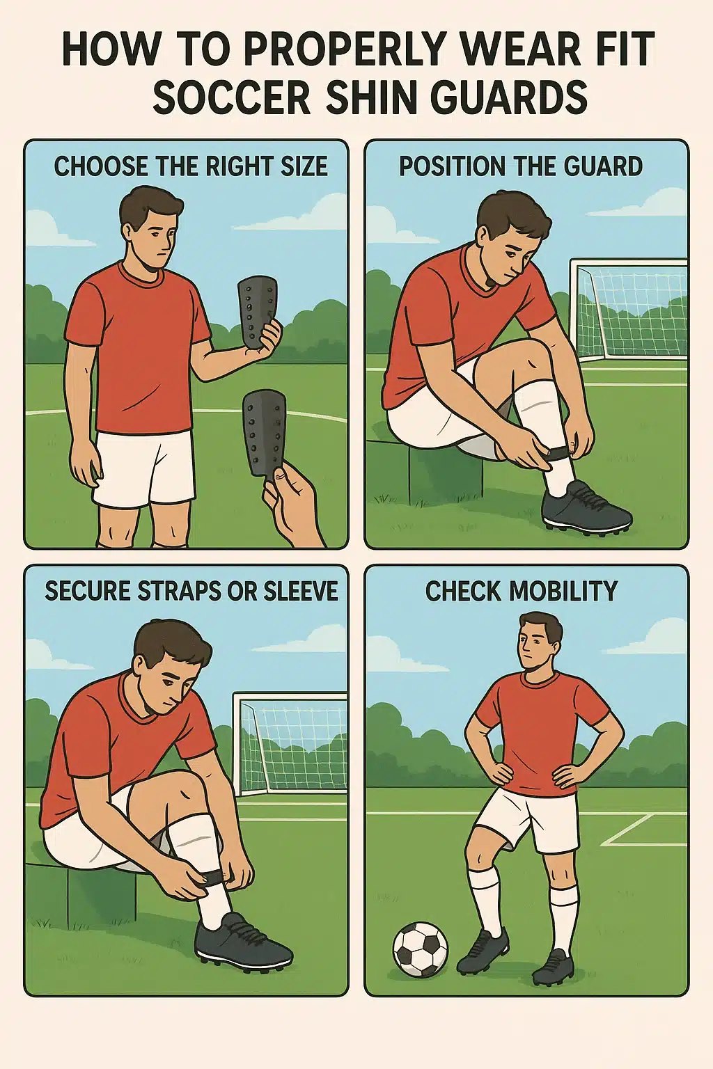 how to wear soccer shin guards step by step fitting guide for comfort