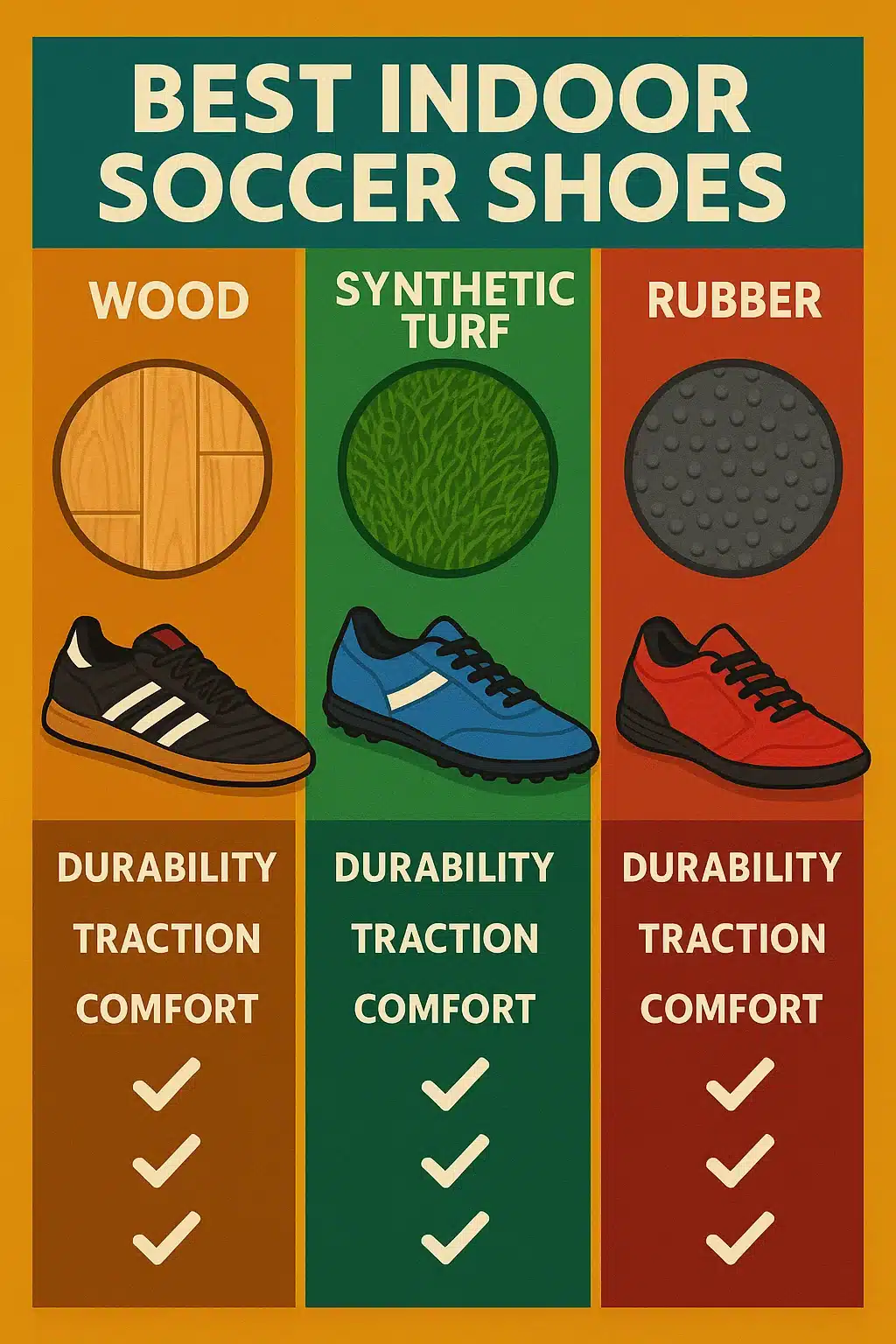 indoor soccer shoe performance on different indoor surfaces for soccer ball lovers