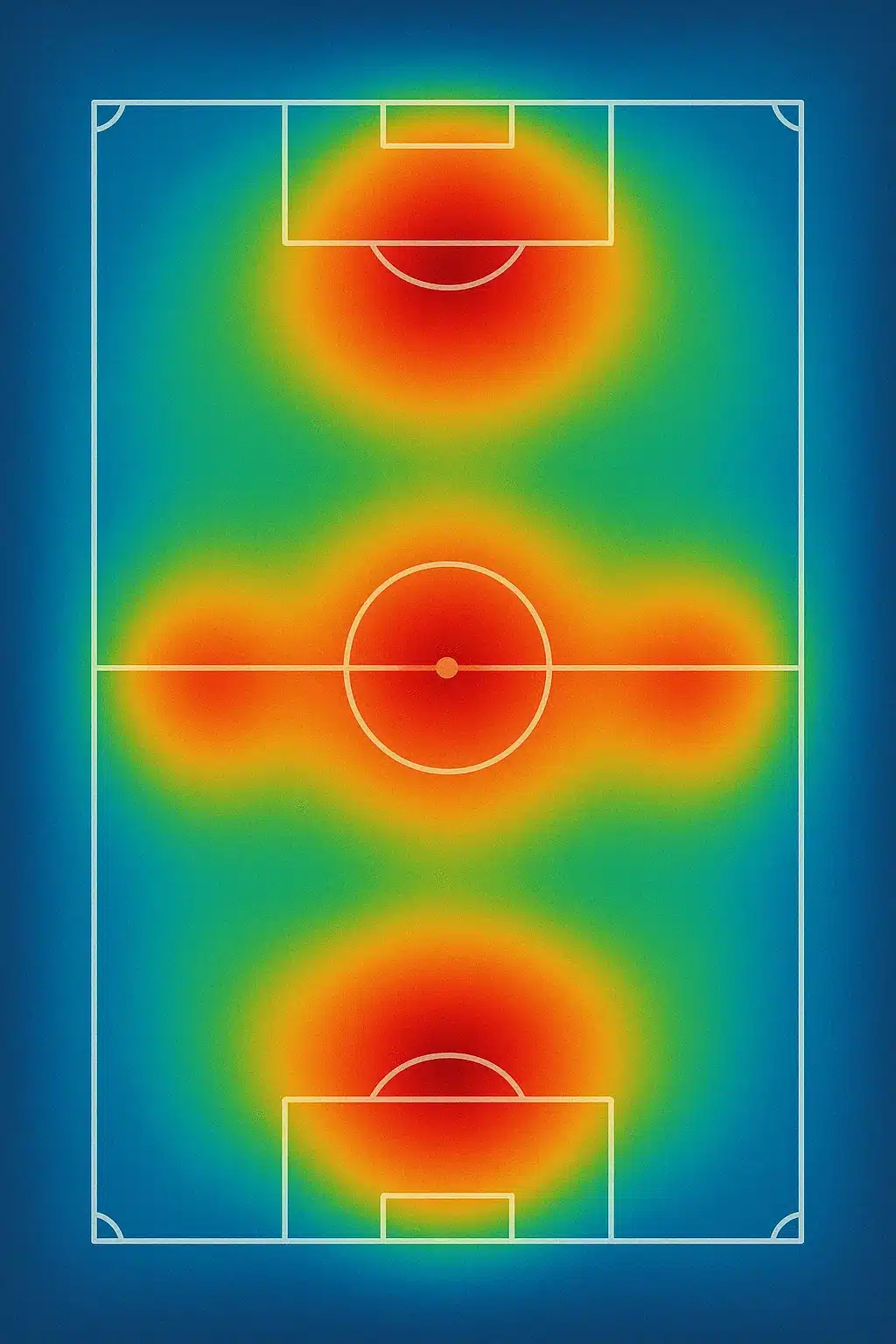 player movement and ball activity heat map in soccer small sided games
