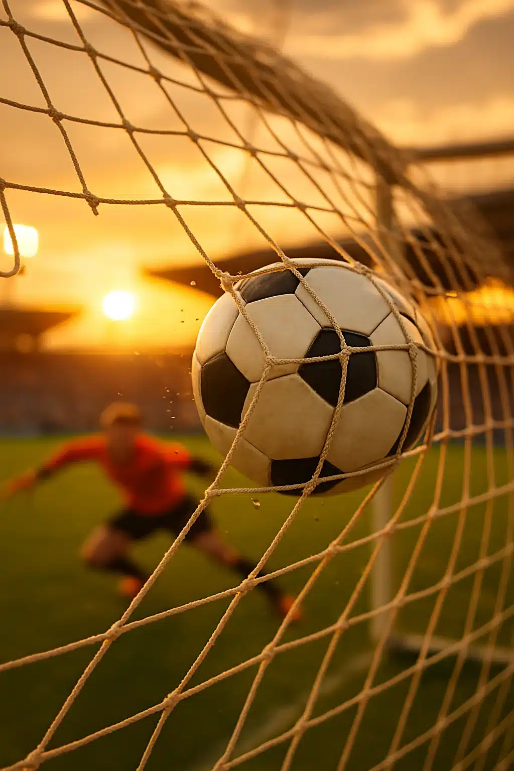 powerful soccer finishing drills moment ball hitting back of net with goalkeeper diving