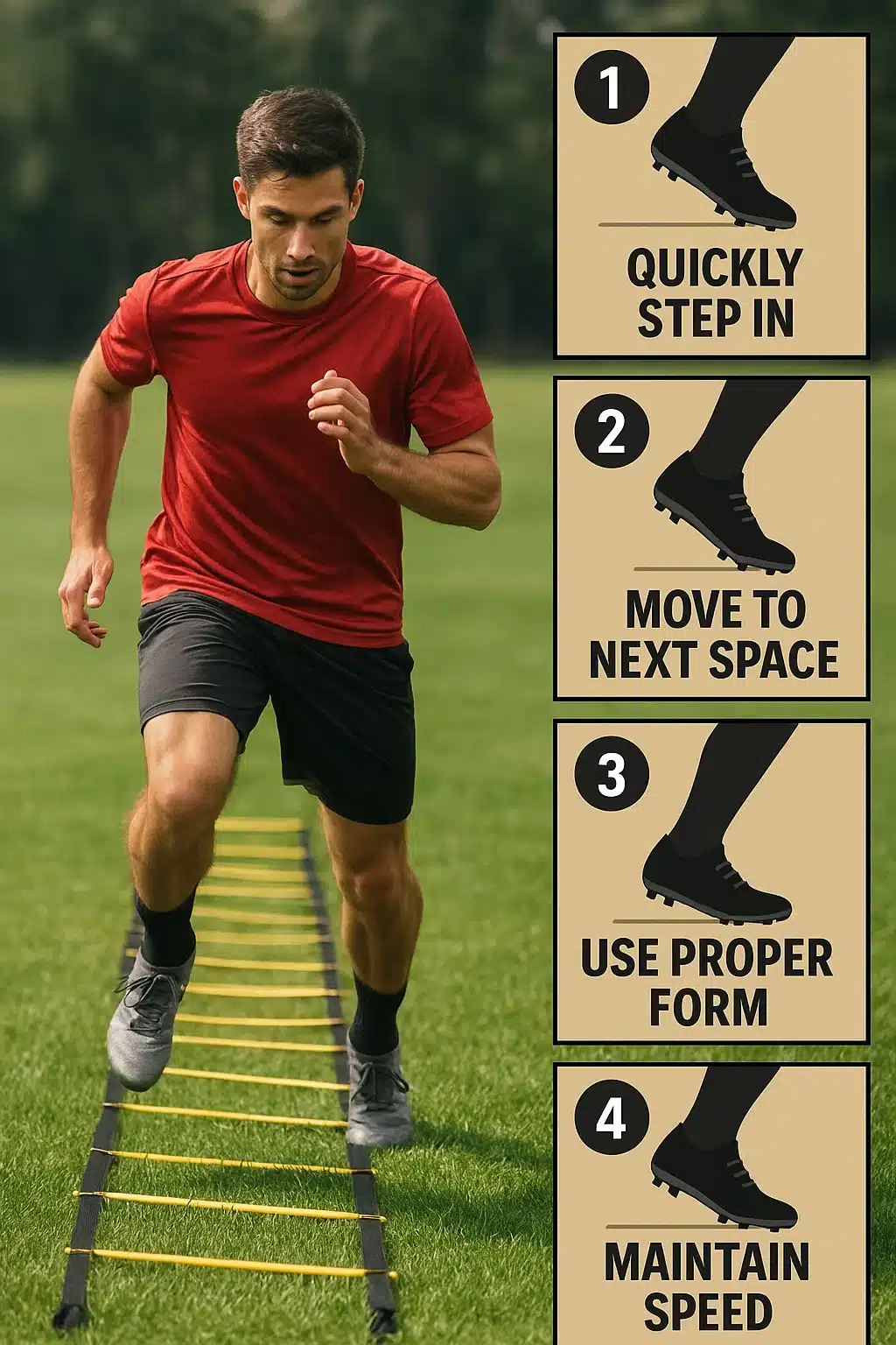 5 Powerful Soccer Footwork Drills Every Ball Lover Needs 5 soccer footwork drills ladder agility speed precision drill