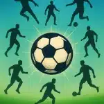 soccer positions explained central soccer ball with player position silhouettes and light beams