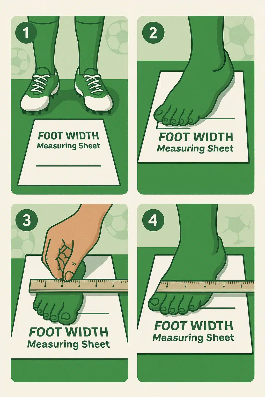 step by step guide measuring foot width for soccer cleats for wide feet
